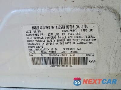 Zdjęcie 12 z 12 samochodu: 2019 INFINITI Q50 PURE VIN:JN1CV7AP1KM110184 - miniatura