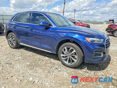 Czwarte zdjęcie samochodu z boku: 2021 AUDI Q5 PREMIUM PLUS VIN:WA1BAAFY0M2052368 - miniatura