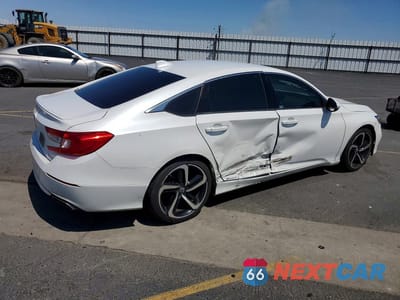 Trzecie zdjęcie samochodu z tyłu: 2020 HONDA ACCORD SPORT VIN:1HGCV1F34LA019978 - miniatura