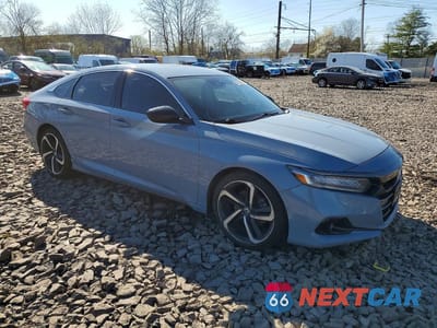 Czwarte zdjęcie samochodu z boku: 2022 HONDA ACCORD SPORT SE VIN:1HGCV1F42NA083271 - miniatura