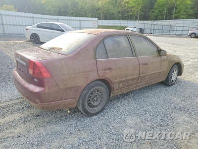 Trzecie zdjęcie samochodu z tyłu: 2002 HONDA CIVIC EX VIN:2HGES25792H534499 - miniatura