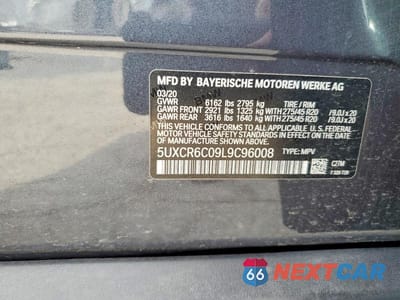 Zdjęcie 13 z 13 samochodu: 2020 BMW X5 XDRIVE40I VIN:5UXCR6C09L9C96008 - miniatura