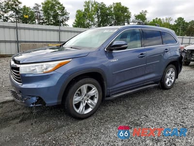 2015 TOYOTA HIGHLANDER HYBRID LIMITED PLATINUM 5TDDCRFH9FS009067 - główne zdjęcie licytacji z USA - miniatura