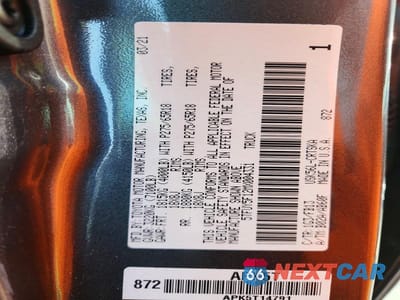 Zdjęcie 12 z 12 samochodu: 2021 TOYOTA TUNDRA SR5 VIN:5TFUY5F12MX004331 - miniatura