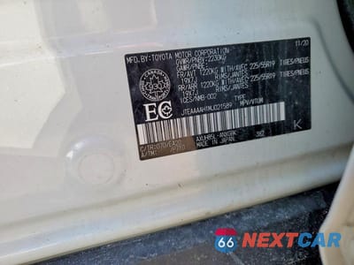 Zdjęcie 13 z 13 samochodu: 2021 TOYOTA VENZA LE VIN:JTEAAAAH1MJ021589 - miniatura