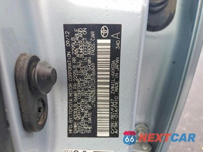 Zdjęcie 12 z 12 samochodu: 2012 TOYOTA PRIUS V TWO VIN:JTDZN3EU1C3186849 - miniatura