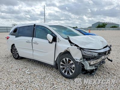 Czwarte zdjęcie samochodu z boku: 2023 HONDA ODYSSEY EXL VIN:5FNRL6H64PB031127 - miniatura
