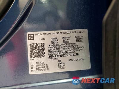 Zdjęcie 13 z 13 samochodu: 2025 CHEVROLET EQUINOX LT VIN:3GNAXPEG2SL134178 - miniatura