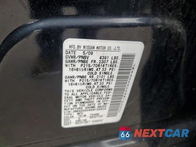 Zdjęcie 13 z 13 samochodu: 2009 NISSAN ROGUE S VIN:JN8AS58V69W185634 - miniatura
