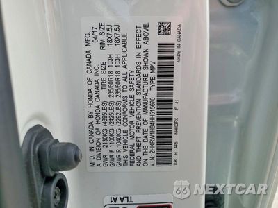 Zdjęcie 13 z 13 samochodu: 2017 HONDA CR-V EXL VIN:2HKRW1H84HH515670 - miniatura