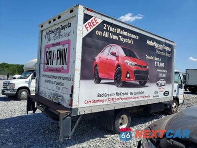 Trzecie zdjęcie samochodu z tyłu: 2000 ISUZU NPR BOX TRUCK VIN:JALC4B145Y7001712 - miniatura