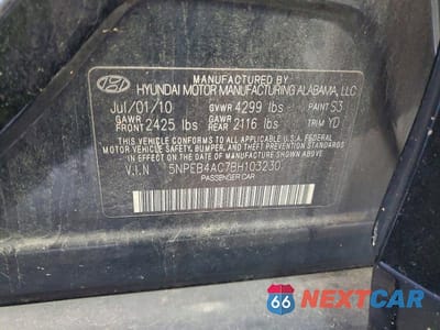 Zdjęcie 12 z 12 samochodu: 2011 HYUNDAI SONATA GLS VIN:5NPEB4AC7BH103230 - miniatura
