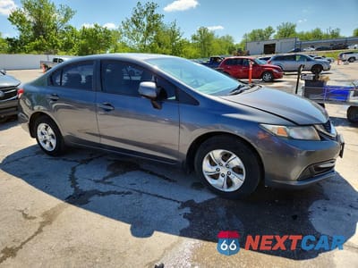 Czwarte zdjęcie samochodu z boku: 2013 HONDA CIVIC LX VIN:19XFB2F51DE020614 - miniatura