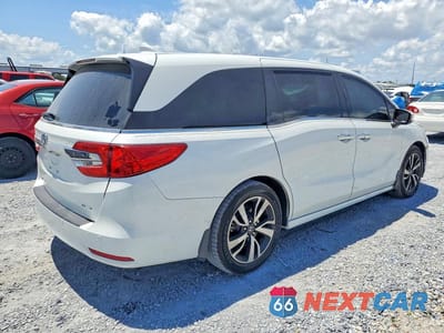 Trzecie zdjęcie samochodu z tyłu: 2020 HONDA ODYSSEY ELITE VIN:5FNRL6H90LB056885 - miniatura