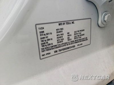 Zdjęcie 13 z 13 samochodu: 2025 TESLA MODEL Y VIN:7SAYGDED9SF241855 - miniatura