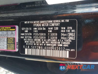 Zdjęcie 13 z 13 samochodu: 2017 HYUNDAI SANTA FE SPORT 2.0T ULTIMATE VIN:5XYZW4LAXHG465912 - miniatura