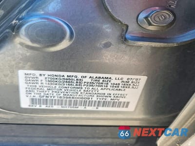 Zdjęcie 13 z 13 samochodu: 2008 HONDA PILOT SE VIN:5FNYF18398B006091 - miniatura