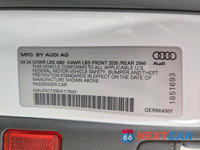 Zdjęcie 12 z 12 samochodu: 2024 AUDI A5 PREMIUM PLUS 45 VIN:WAUFACF59RA117642 - miniatura