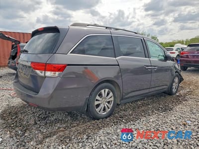 Trzecie zdjęcie samochodu z tyłu: 2016 HONDA ODYSSEY EXL VIN:5FNRL5H67GB107076 - miniatura