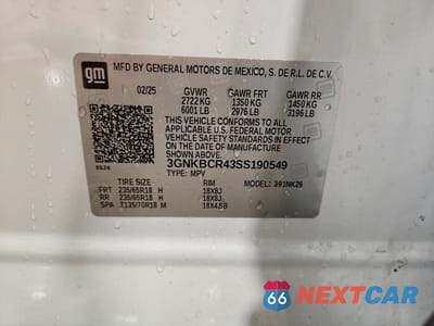 Zdjęcie 14 z 14 samochodu: 2025 CHEVROLET BLAZER 2LT VIN:3GNKBCR43SS190549 - miniatura