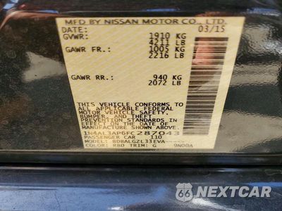 Zdjęcie 13 z 13 samochodu: 2015 NISSAN ALTIMA 2.5 S VIN:1N4AL3AP6FC287043 - miniatura