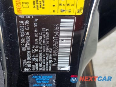 Zdjęcie 12 z 12 samochodu: 2006 BMW 750 LI VIN:WBAHN83596DT64068 - miniatura