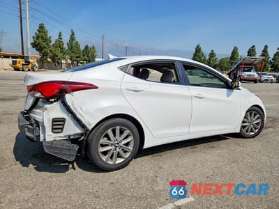 Trzecie zdjęcie samochodu z tyłu: 2014 HYUNDAI ELANTRA SE VIN:5NPDH4AE8EH507427 - miniatura