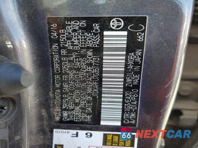 Zdjęcie 13 z 13 samochodu: 2016 TOYOTA PRIUS FOUR VIN:JTDKARFU7G3517731 - miniatura