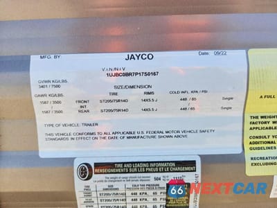 Zdjęcie 10 z 10 samochodu: 2023 JAYCO JAY FLIGHT CAMPER VIN:1UJBC0BR7P17S0167 - miniatura