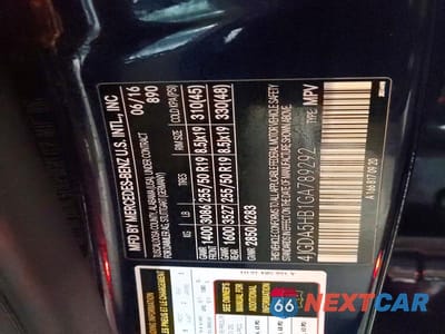 Zdjęcie 13 z 13 samochodu: 2016 MERCEDES-BENZ GLE 350 4MATIC VIN:4JGDA5HB1GA789292 - miniatura