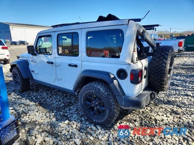 Drugie zdjęcie samochodu z przodu: 2021 JEEP WRANGLER UNLIMITED SPORT VIN:1C4HJXDG6MW784638 - miniatura