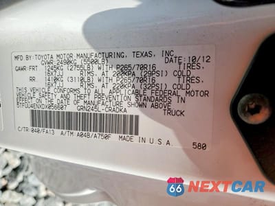 Zdjęcie 13 z 13 samochodu: 2013 TOYOTA TACOMA V6 VIN:5TFUU4ENXDX056607 - miniatura