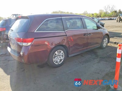 Trzecie zdjęcie samochodu z tyłu: 2016 HONDA ODYSSEY LX VIN:5FNRL5H28GB148054 - miniatura