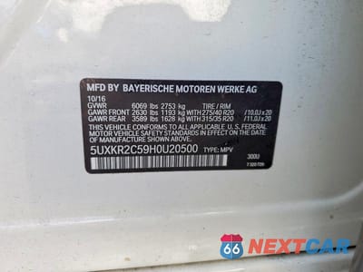 Zdjęcie 13 z 13 samochodu: 2017 BMW X5 SDRIVE35I VIN:5UXKR2C59H0U20500 - miniatura