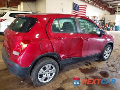 Trzecie zdjęcie samochodu z tyłu: 2015 CHEVROLET TRAX LS VIN:KL7CJKSB6FB230253 - miniatura