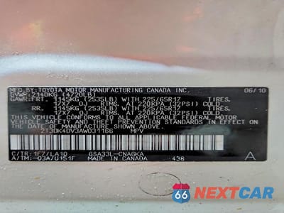 Zdjęcie 12 z 12 samochodu: 2010 TOYOTA RAV4 LIMITED VIN:2T3DK4DV3AW031166 - miniatura