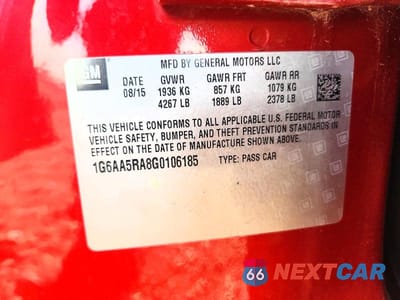 Zdjęcie 13 z 13 samochodu: 2016 CADILLAC ATS VIN:1G6AA5RA8G0106185 - miniatura