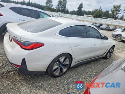 Trzecie zdjęcie samochodu z tyłu: 2024 BMW I4 XDRIVE 40 VIN:WBY83FB04RFS40588 - miniatura