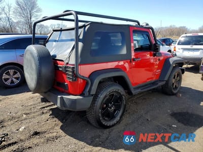 Trzecie zdjęcie samochodu z tyłu: 2011 JEEP WRANGLER SPORT VIN:1J4AA2D14BL627604 - miniatura