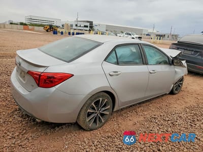 Trzecie zdjęcie samochodu z tyłu: 2019 TOYOTA COROLLA SE VIN:2T1BURHEXKC168755 - miniatura