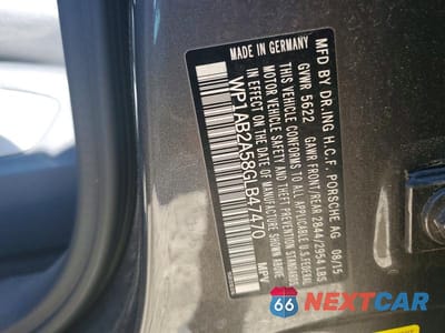 Zdjęcie 13 z 13 samochodu: 2016 PORSCHE MACAN S VIN:WP1AB2A58GLB47470 - miniatura