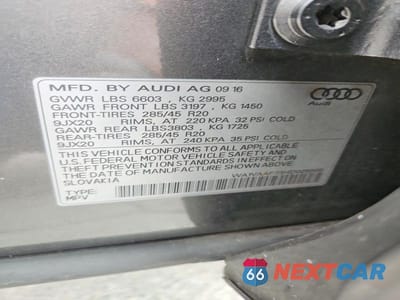 Zdjęcie 13 z 13 samochodu: 2017 AUDI Q7 PRESTIGE VIN:WA1VAAF73HD028998 - miniatura