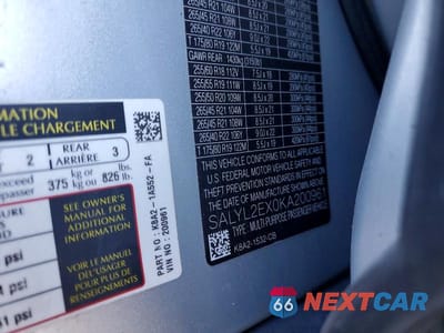 Zdjęcie 12 z 12 samochodu: 2019 LAND ROVER RANGE ROVER VELAR R-DYNAMIC SE VIN:SALYL2EX0KA200961 - miniatura