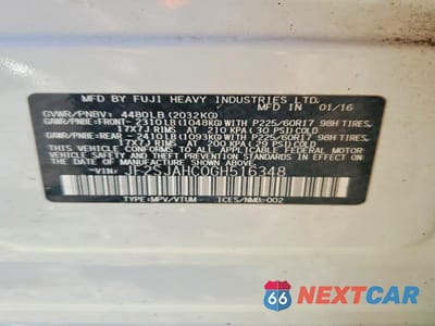 Zdjęcie 13 z 13 samochodu: 2016 SUBARU FORESTER 2.5I LIMITED VIN:JF2SJAHC0GH516348 - miniatura