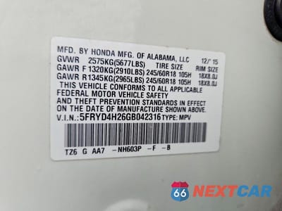 Zdjęcie 12 z 12 samochodu: 2016 ACURA MDX VIN:5FRYD4H26GB042316 - miniatura