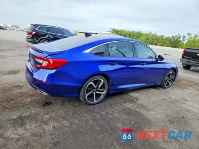 Trzecie zdjęcie samochodu z tyłu: 2022 HONDA ACCORD SPORT VIN:1HGCV1F36NA005048 - miniatura