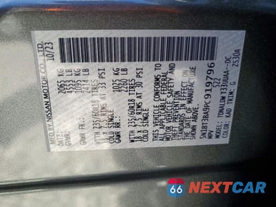 Zdjęcie 13 z 13 samochodu: 2023 NISSAN ROGUE SV VIN:5N1BT3BA9PC919796 - miniatura