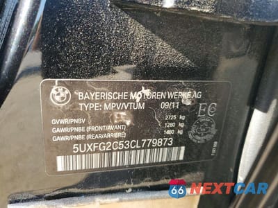 Zdjęcie 12 z 12 samochodu: 2012 BMW X6 XDRIVE35I VIN:5UXFG2C53CL779873 - miniatura
