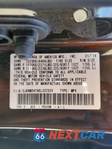 Zdjęcie 13 z 13 samochodu: 2014 HONDA CR-V EXL VIN:5J6RM3H78EL022505 - miniatura