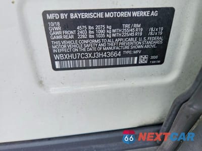 Zdjęcie 13 z 13 samochodu: 2018 BMW X1 SDRIVE28I VIN:WBXHU7C3XJ3H43664 - miniatura